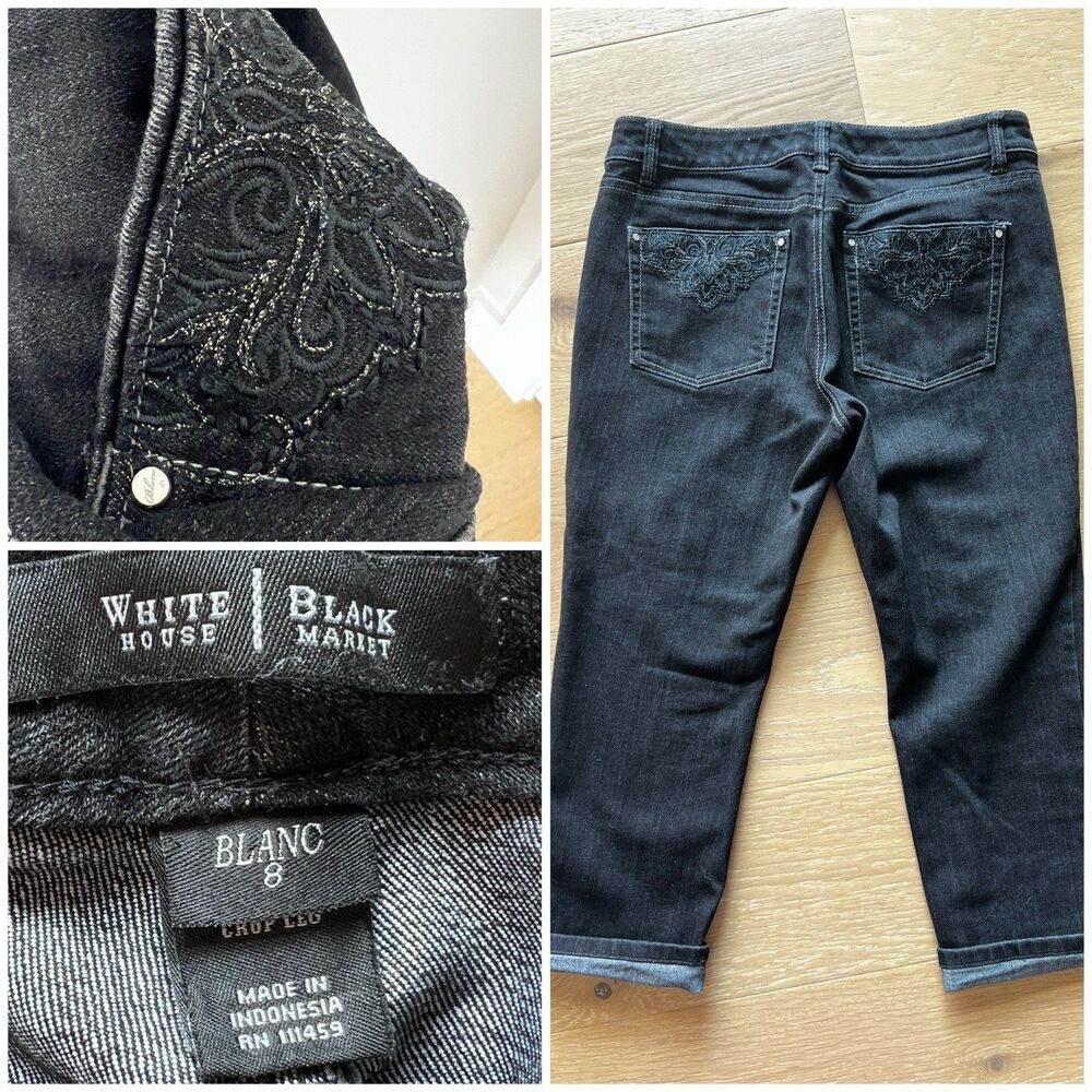 White House Black Market Blanc 23in Jeans Womens Size 8